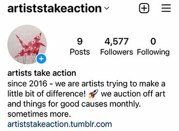 Artists take action