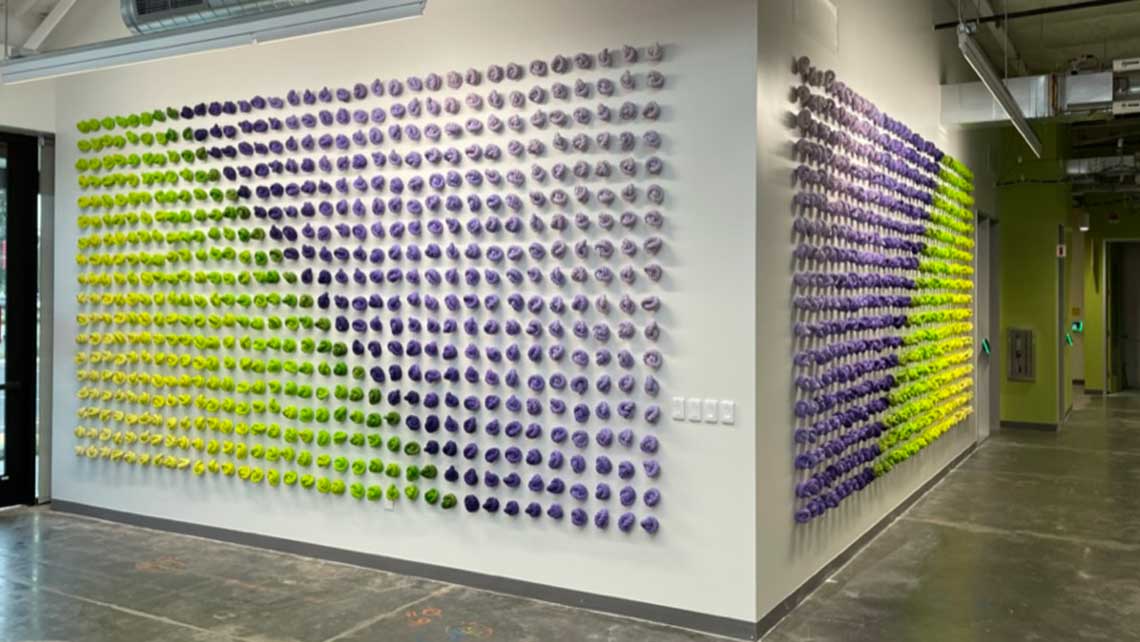 Lisa Solomon commissioned knots installed at Meta Fremont Campus