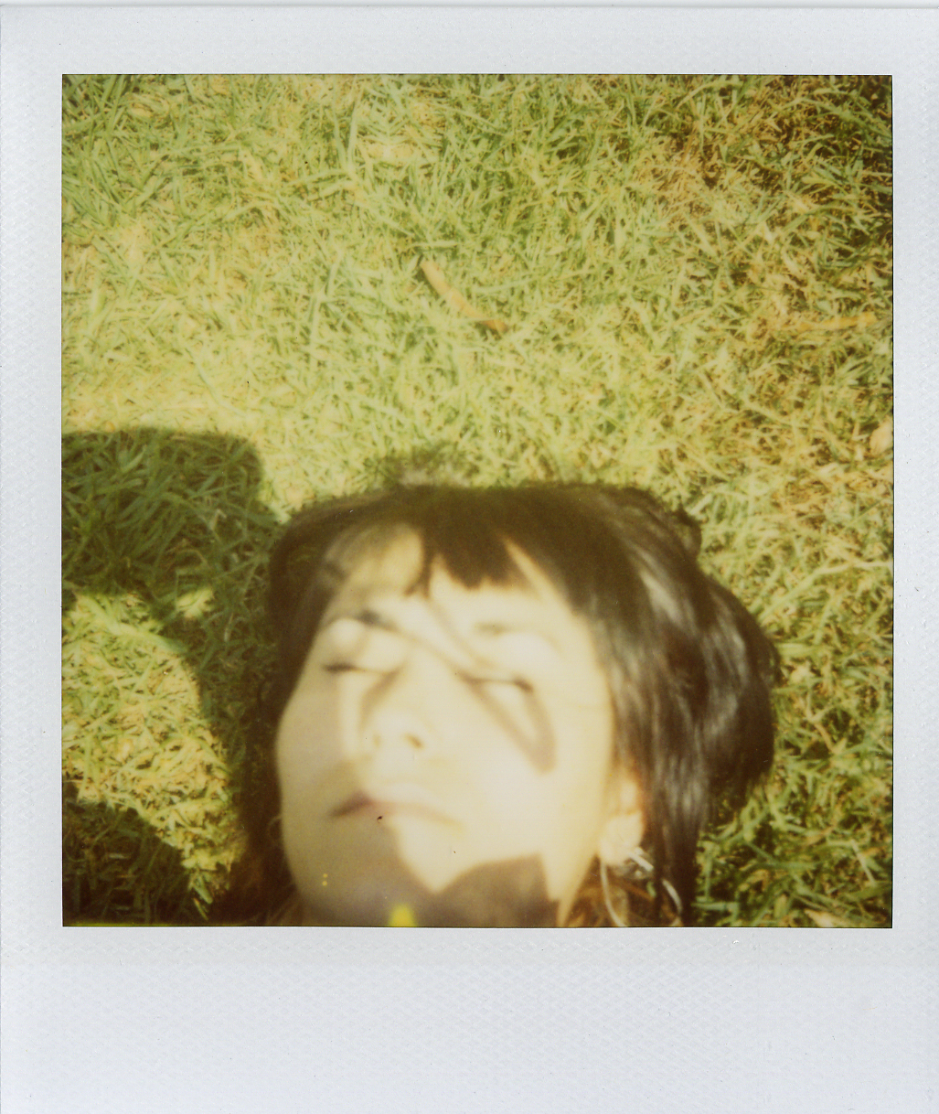 polaroid me in the grass