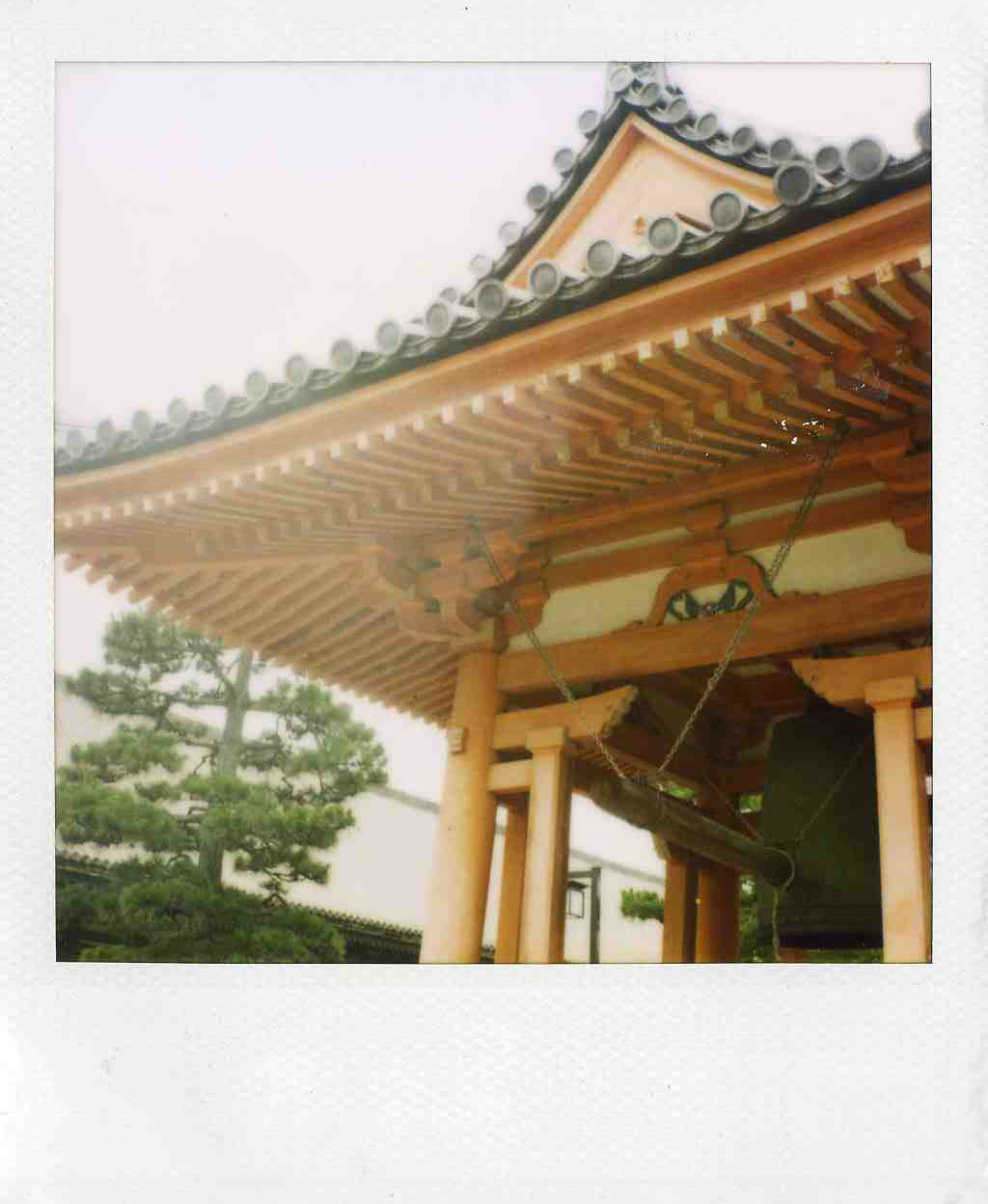 polaroid big bell in kyoto