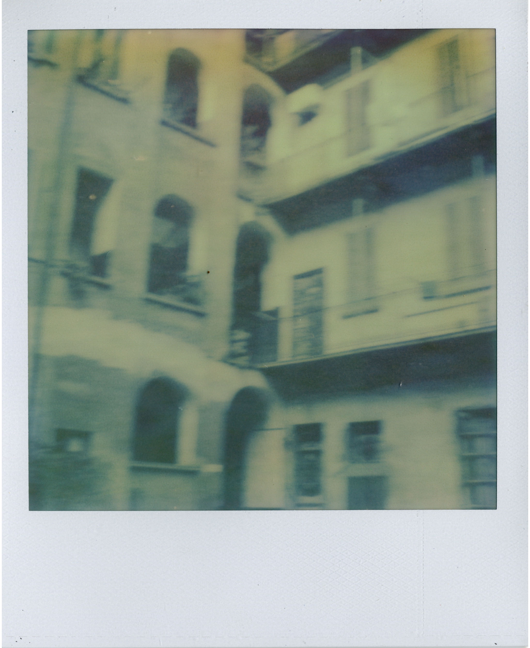 polaroid courtyard