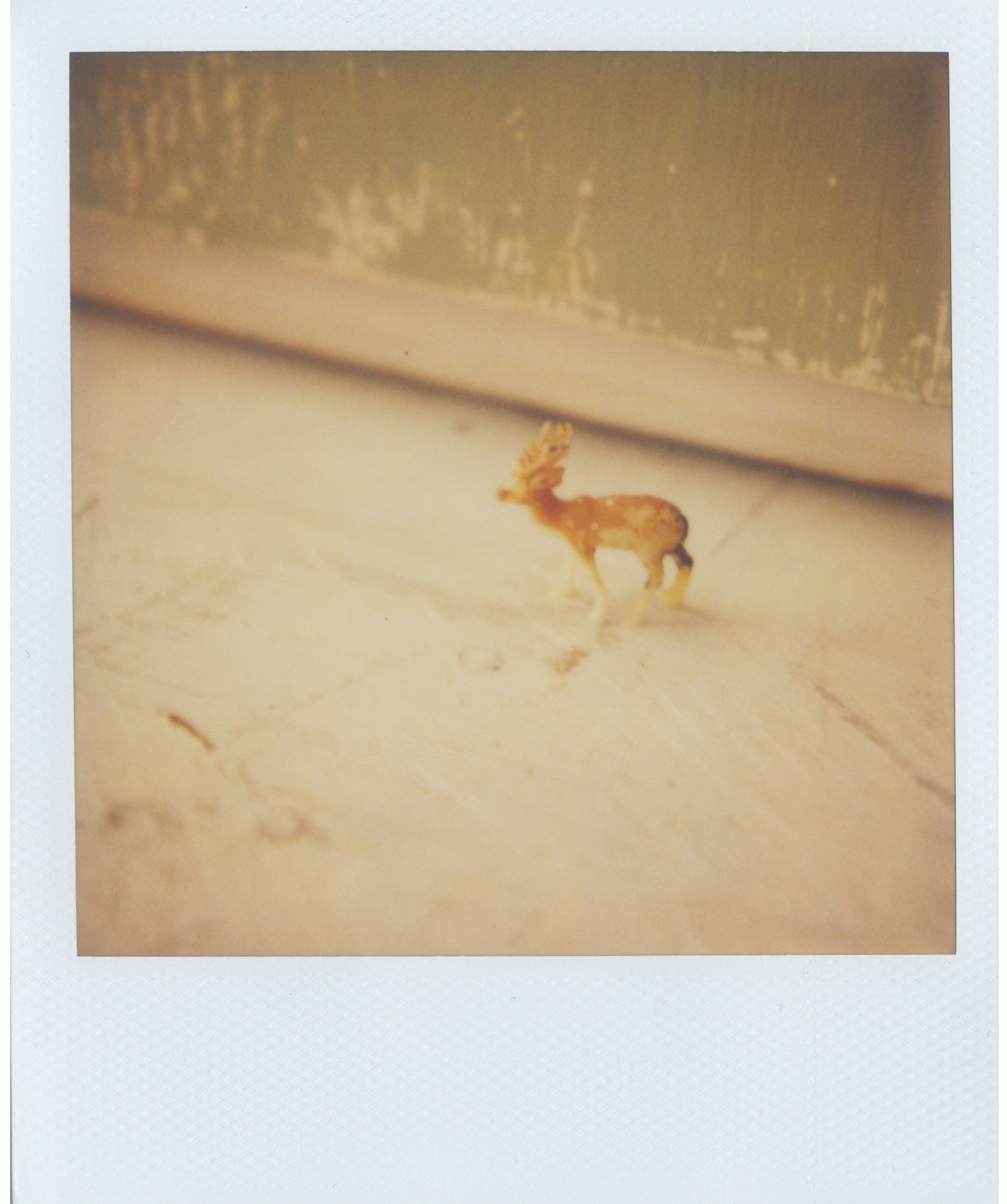 polaroid toy deer