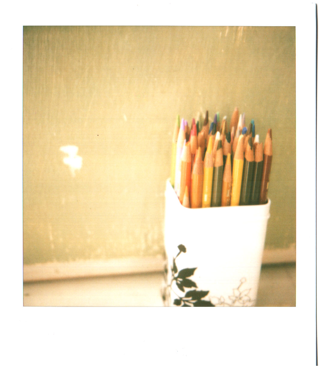polaroid colored pencils