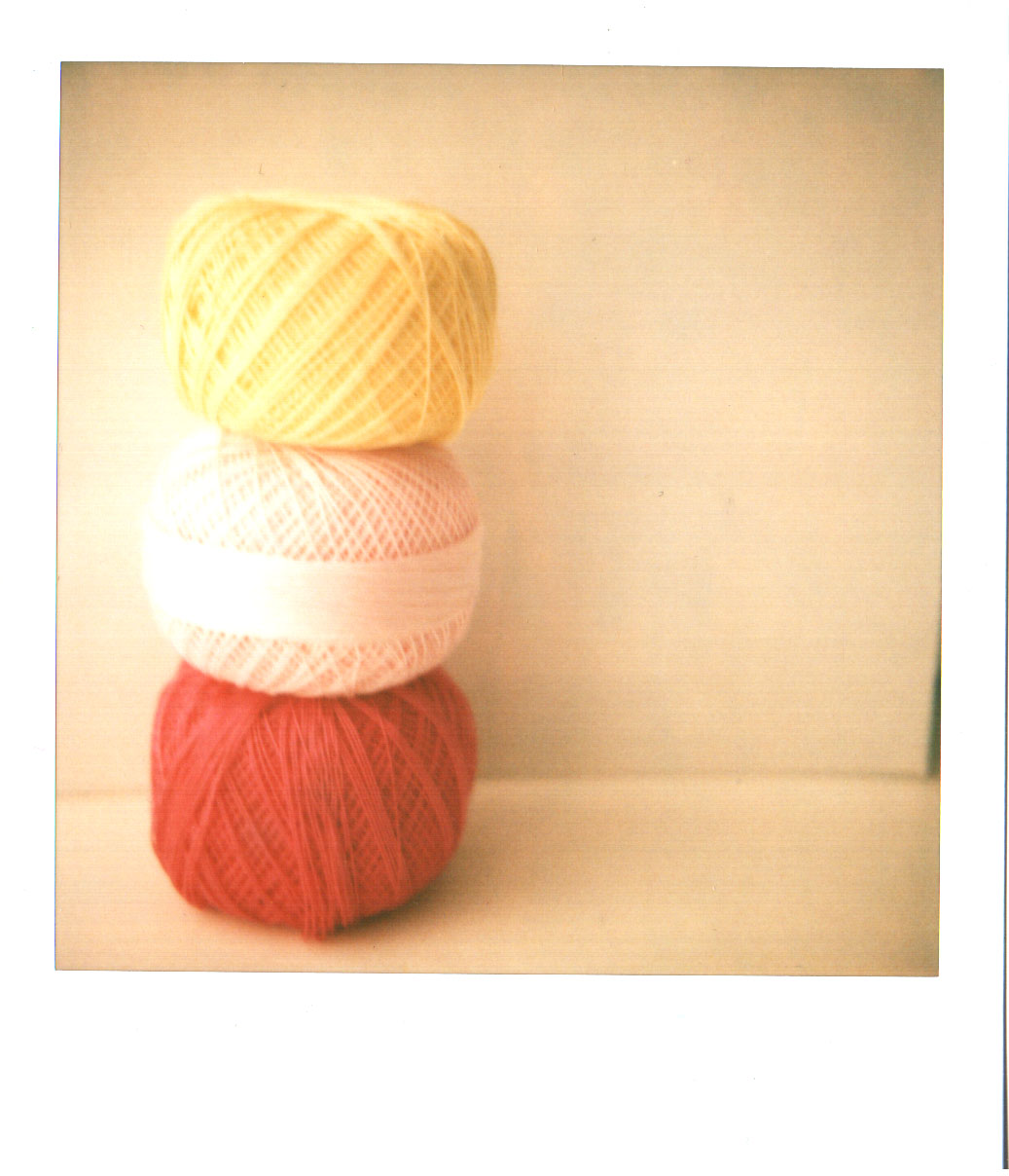 polaroid crochet thread