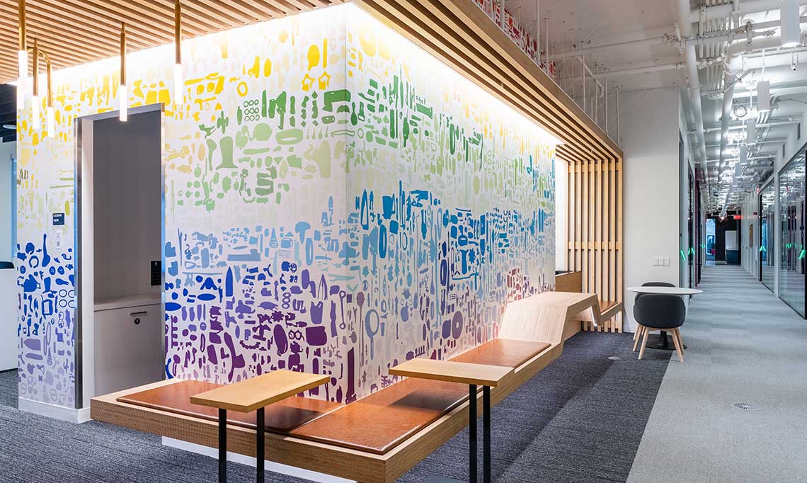chroma wallpaper for prominent San Francisco firm